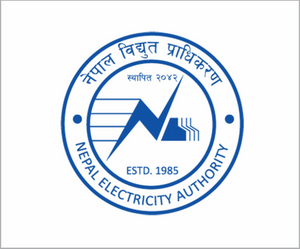 Logo of Nepal Electricity Authority on a white background