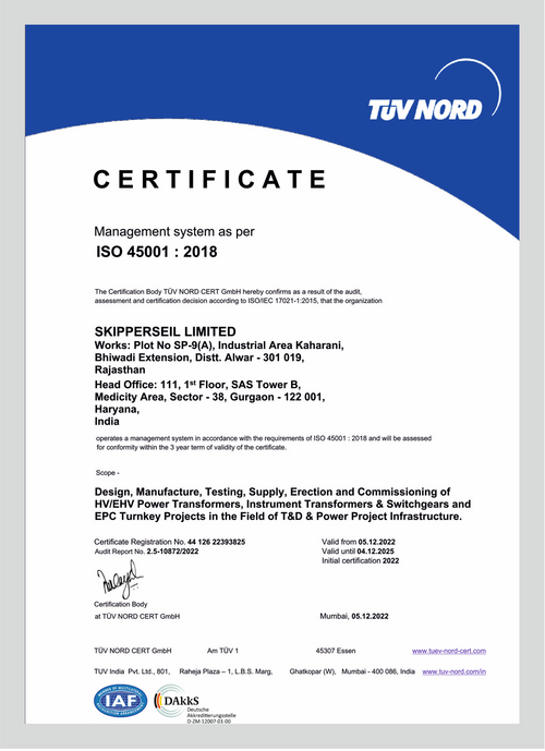 "ISO 45001" Occupational Health & Safety