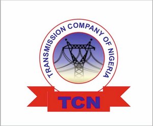 Logo of Transmission Company of Nigeria with a red banner and blue text on a white background.