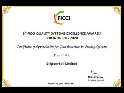 FICCI Quality Systems Excellence Awards 2020